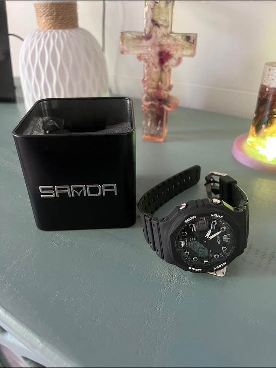 Accessories - SAMDA Black Sport Digital-Analog Watch